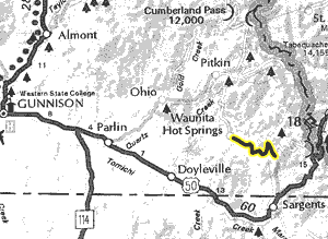 Black Sage Pass map - area