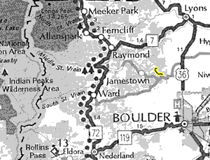 Castle Gulch map - area