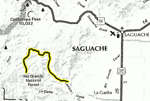 South Carnero map - area
