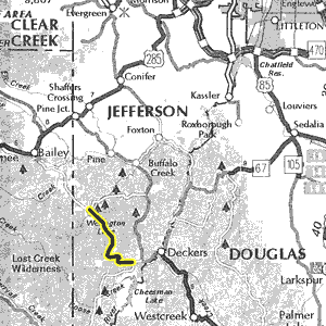 Stoney Pass map - area