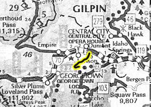 Trail Creek map - area
