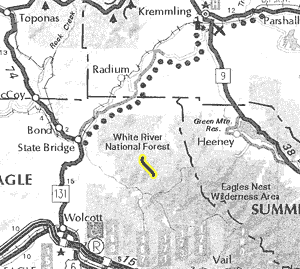 Walters Lake map - area