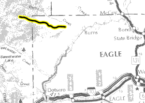 Crescent and Mackinaw Lakes map - area