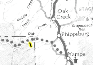 North Hunt Creek map - area